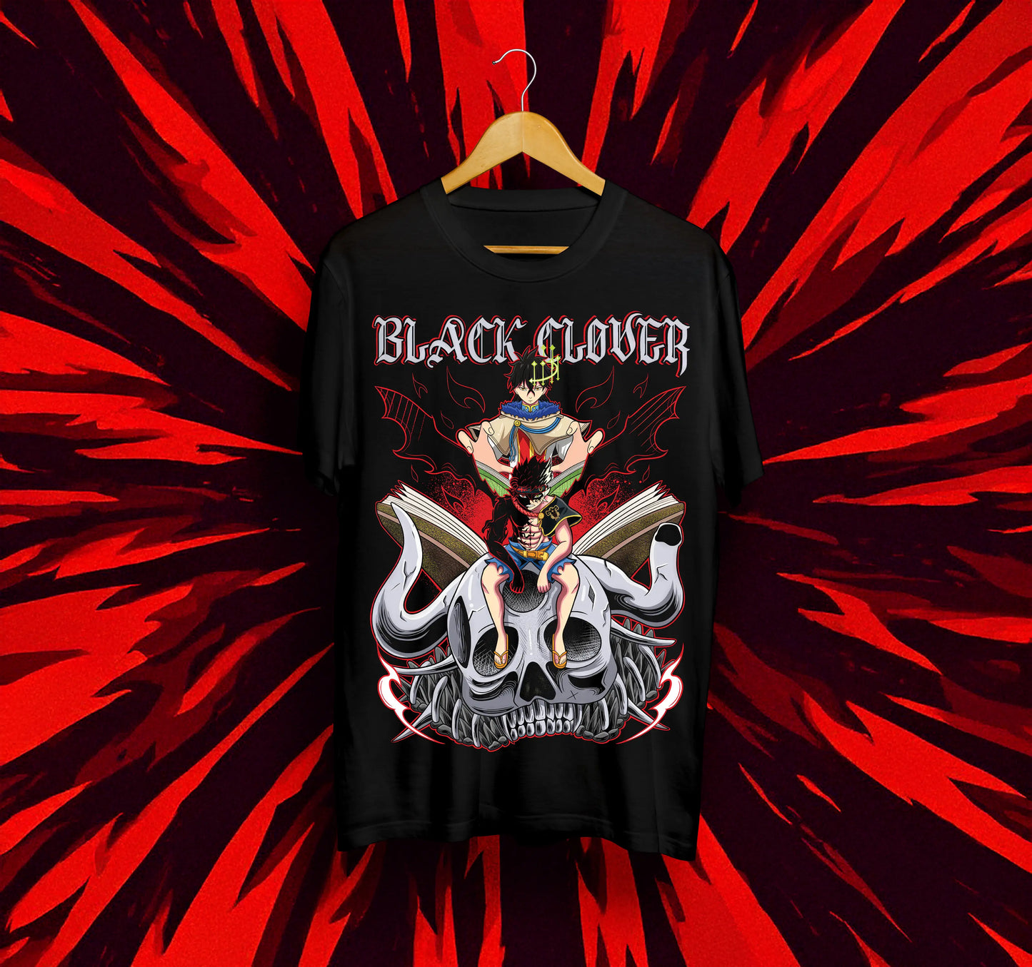 Унисекс тениска – Black Clover (Asta)