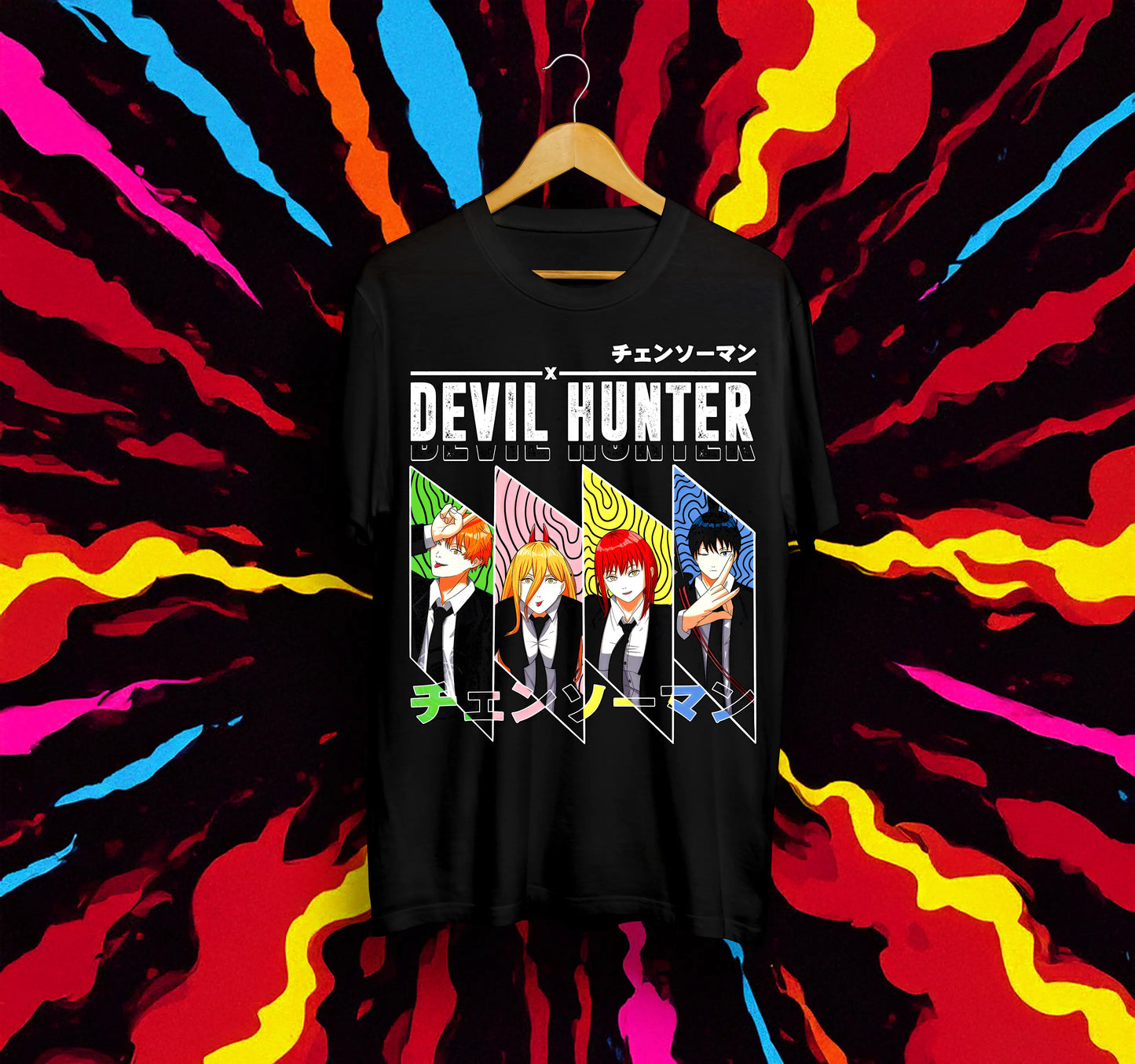 Унисекс тениска – Chainsaw Man (Devil Hunter)