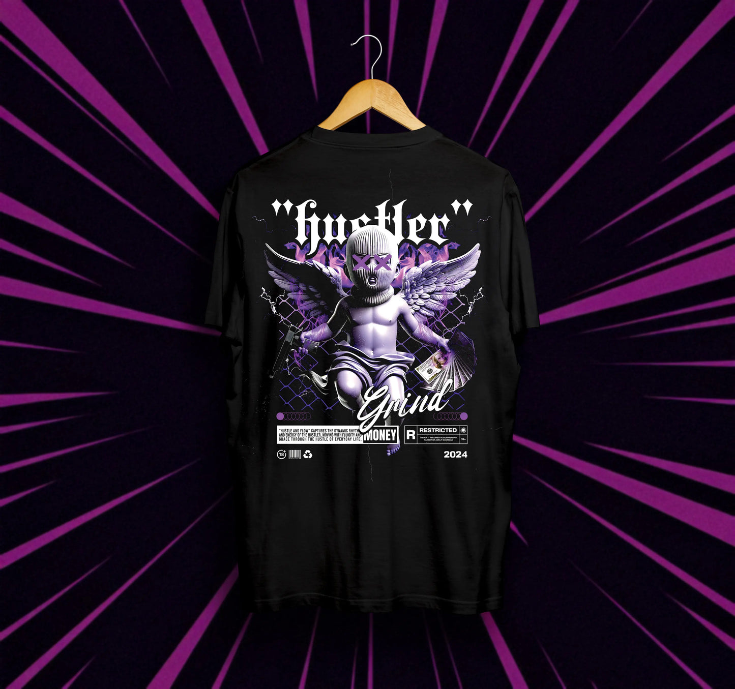 Унисекс Тениска - Hustler