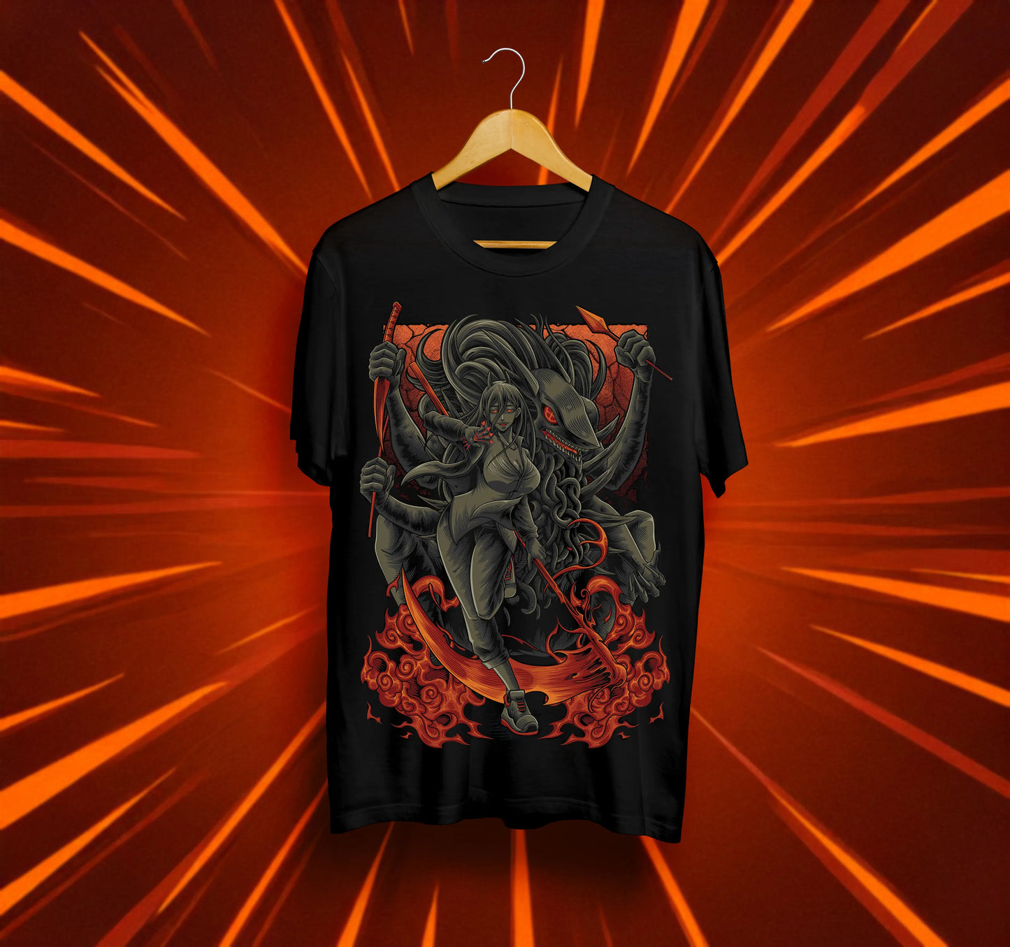 Унисекс тениска – Chainsaw Man (Power – Blood Devil Form)