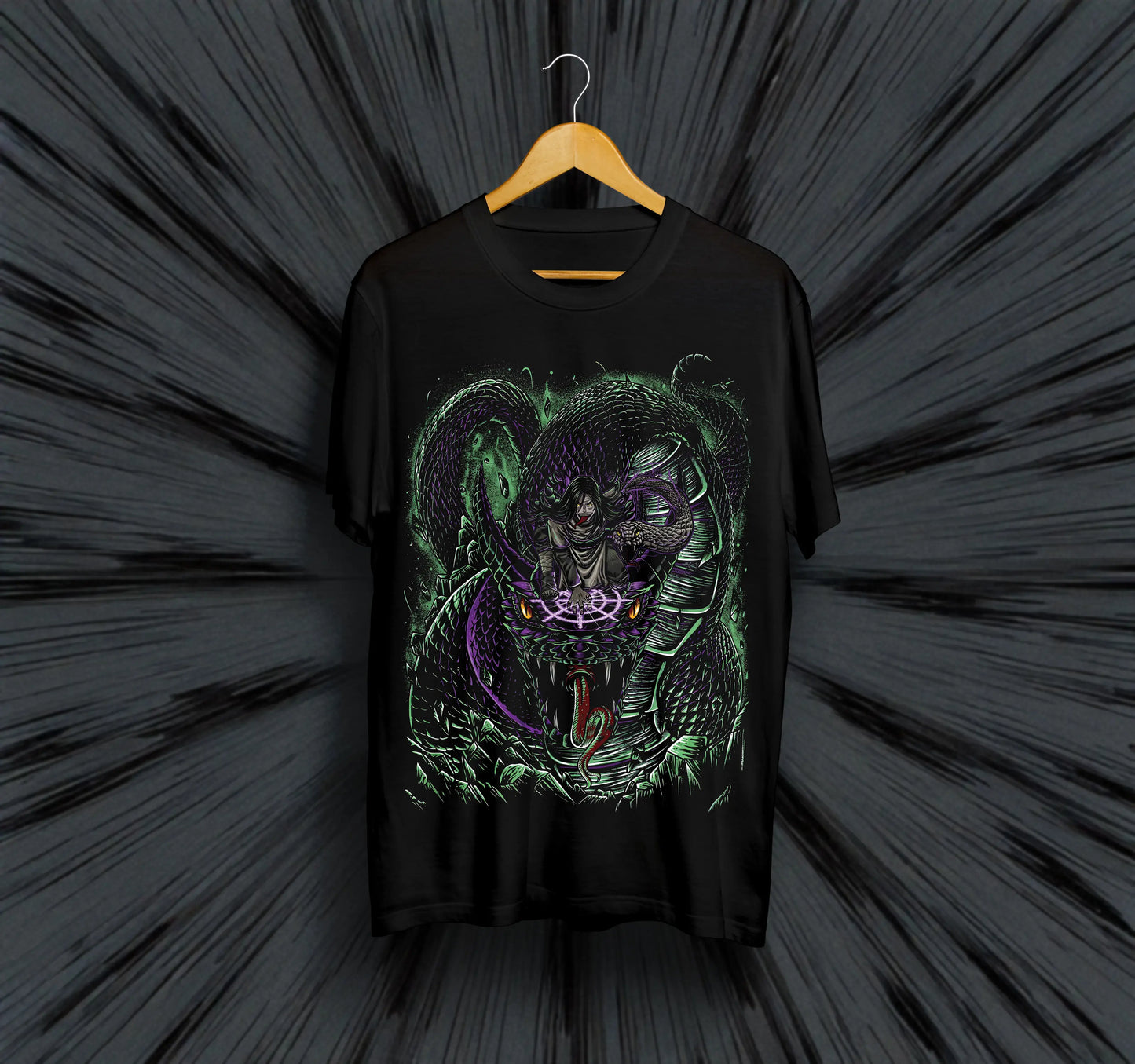 Унисекс тениска - Naruto (Оrochimaru)