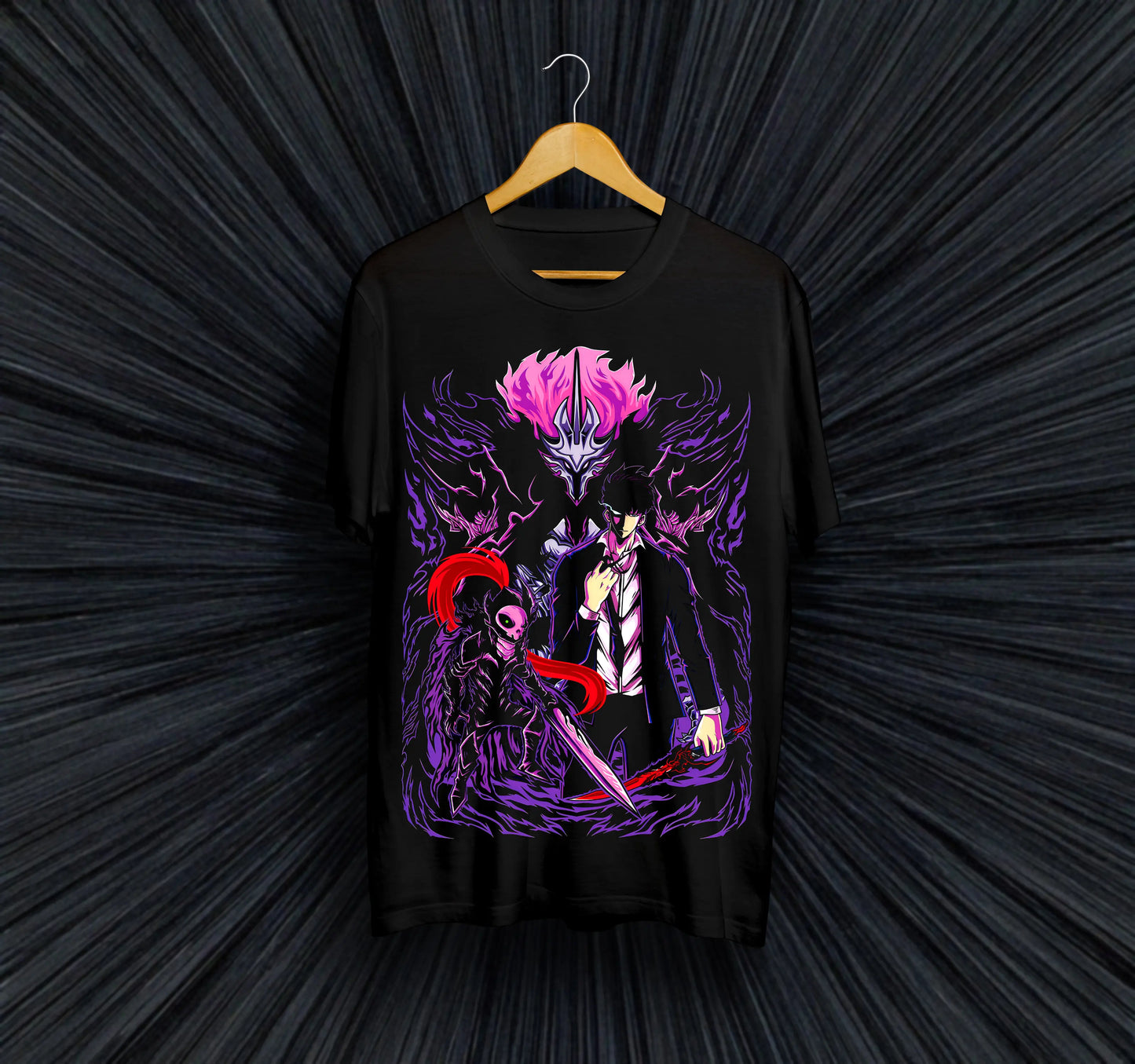 Унисекс тениска – Solo Leveling (Sung Jin-Woo)