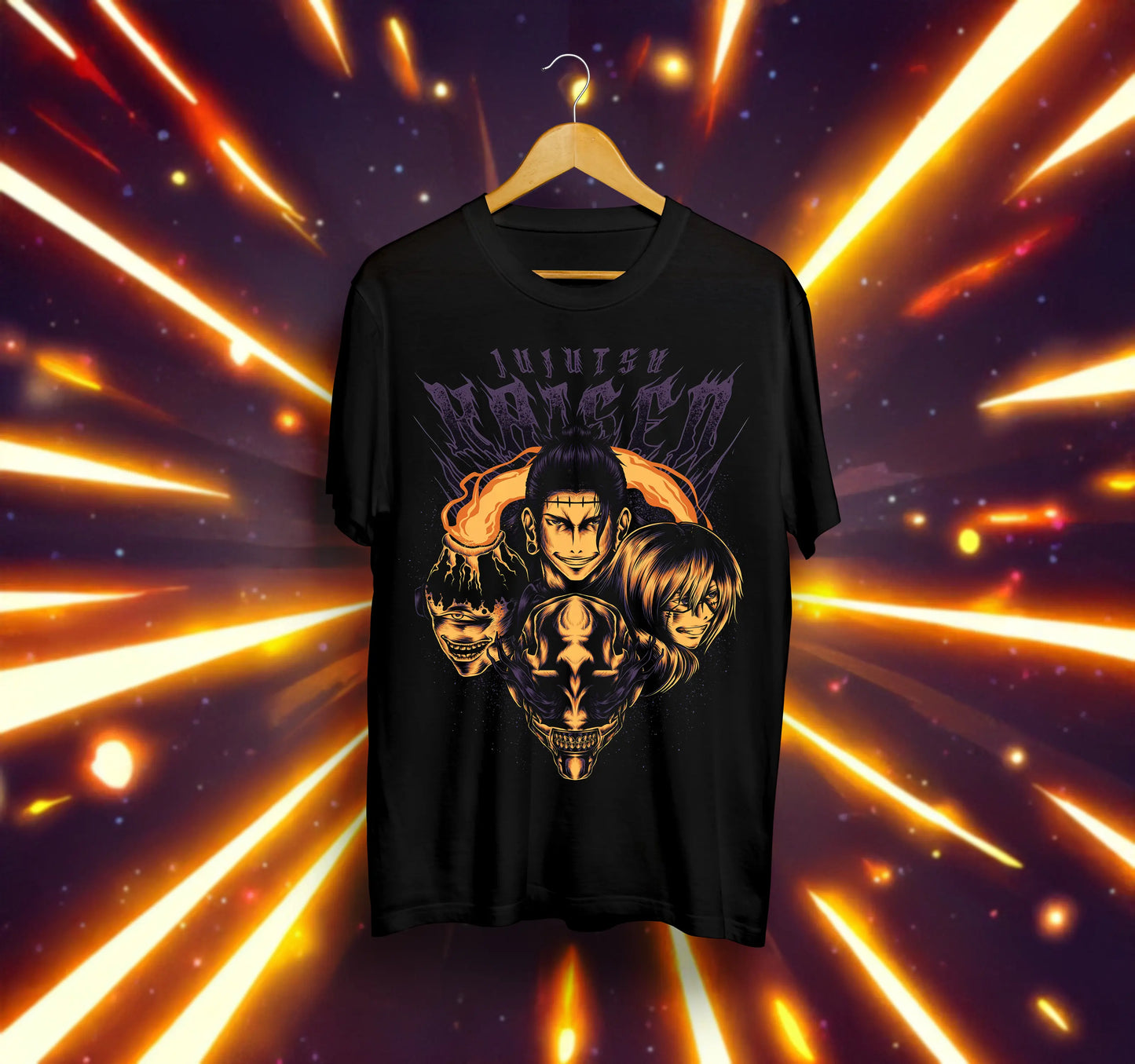 Унисекс тениска – Jujutsu Kaisen (Suguru Geto и отборът му от злодеи)