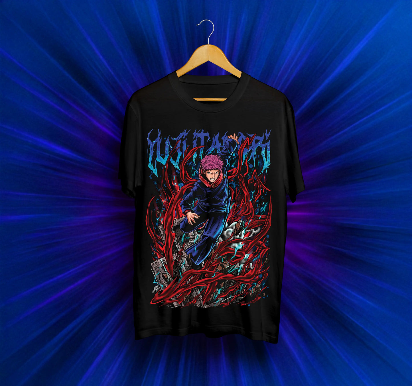 Унисекс тениска – Jujutsu Kaisen (Yuji Itadori)