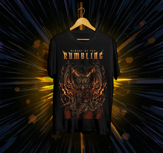 Унисекс тениска – Attack on Titan (Beware of the Rumbling)