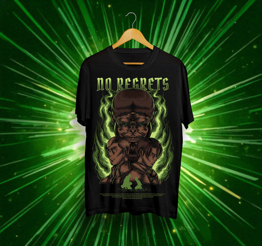 Унисекс тениска – Attack on Titan (No Regrets)
