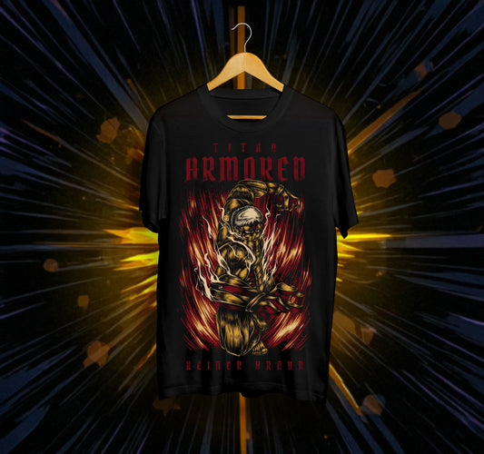 Унисекс тениска – Attack on Titan (Reiner Braun)