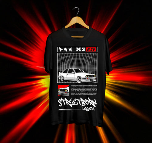 Унисекс Тениска - BMW E30 M3