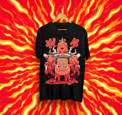 Унисекс тениска – Chainsaw Man (Pochita)