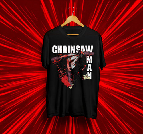 Унисекс тениска – Chainsaw Man (Денджи – Силата на хаоса)