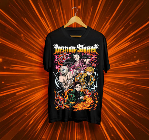 Унисекс тениска – Demon Slayer (Екипът на ловците на демони)