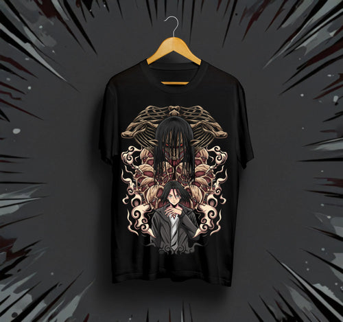 Унисекс тениска – Attack on Titan (Eren)