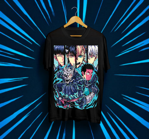 Унисекс тениска – Kaiju No. 8 (Hibito Kafka – Смелостта пред чудовището)