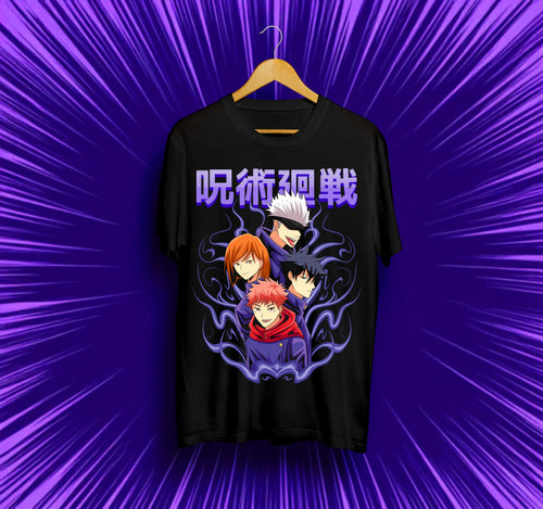 Унисекс тениска – Jujutsu Kaisen (Satoru Gojo & Students)