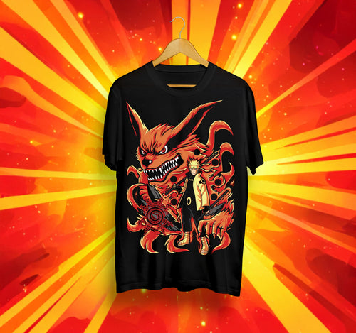 Унисекс тениска – Naruto (Naruto & Kurama)