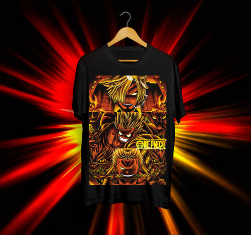 Унисекс Тениска - One Piece (Luffy, Zoro & Ace)