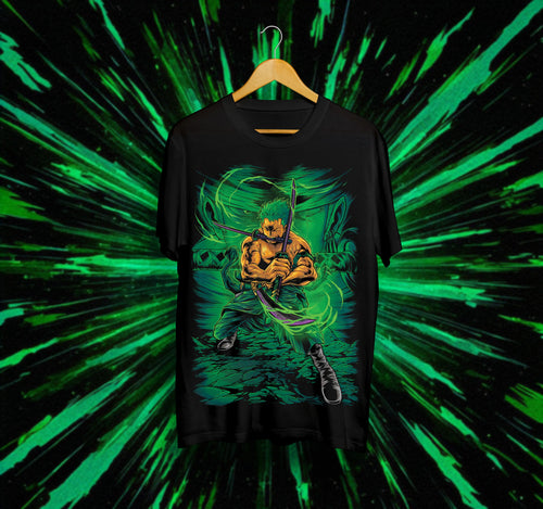 Унисекс тениска – One Piece (Ророноа Зоро – Майсторът на трите меча)