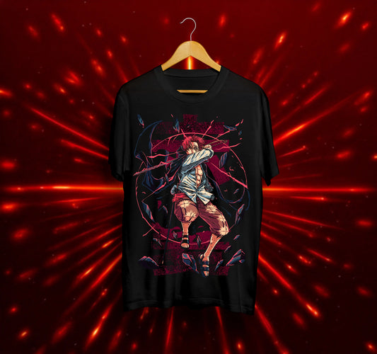 Унисекс тениска – One Piece (Шанкс – Легендата на Червената коса)