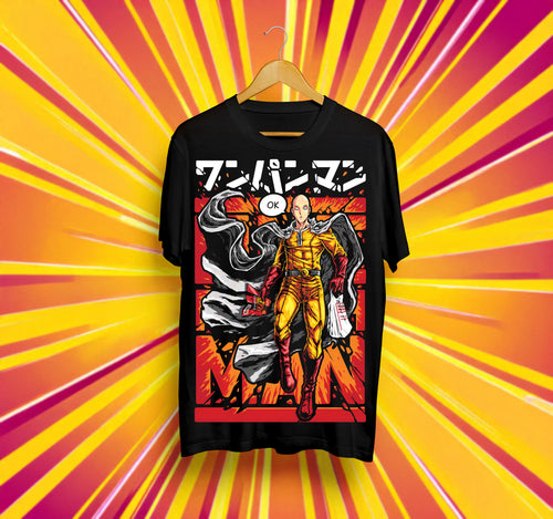 Унисекс тениска – One Punch Man (Саитама – Героят с един удар)