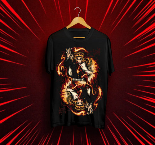 Унисекс тениска – Demon Slayer (Rengoku Kyojuro)