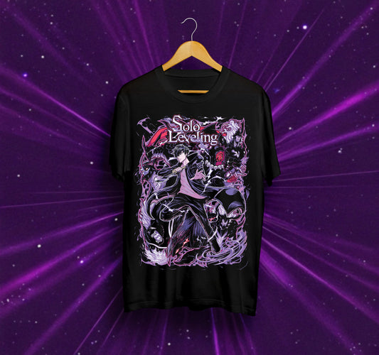 Унисекс тениска – Solo Leveling (Санг-ун – Непобедимият ловец)