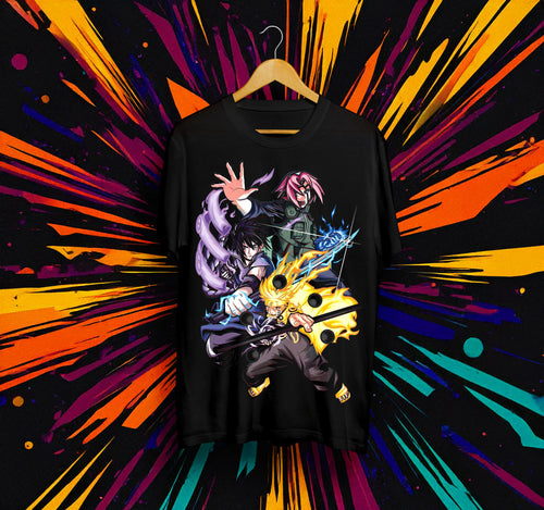 Унисекс тениска – Naruto (Team 7)