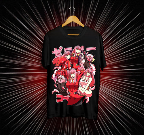 Унисекс тениска – Darling in the Franxx (Zero Two)